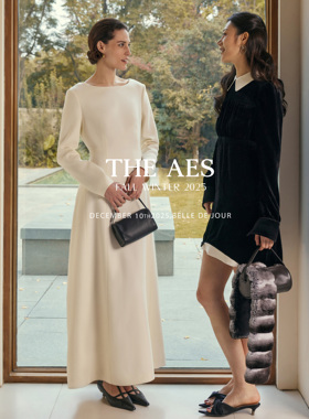 安上THE AES｜圣洁清朗 古典光影立裁工艺 ROW羊毛显瘦珍藏连衣裙