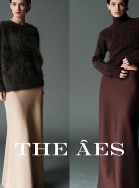 安上THE AES四季版鱼尾质感羊毛半裙妖娆多姿 锦上添花的绝色身姿