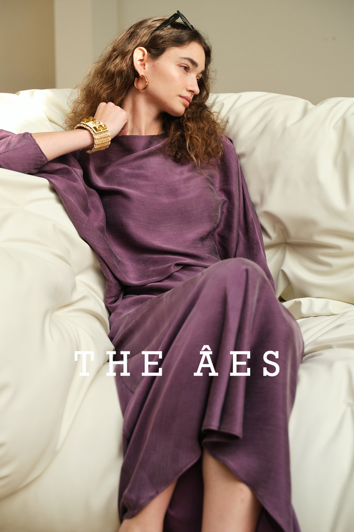 安上THE AES｜灵雅女作家 禅意仙气冰感砂洗铜氨一字领/鱼尾套装