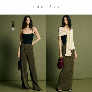 安上THE AES｜质感低语 雕塑之形 褶皱超模裤 格调长裤/半身裙