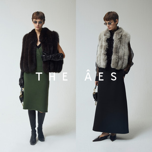 奢逸之美绽放 臻藏 安上THE AES｜璀璨VTG狐狸毛皮毛一体马甲经典