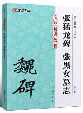 正版墨点字帖 魏碑 张黑女墓志 张猛龙碑 余中元教你学书法 名师精讲教程 初学者毛笔楷书入门教程书魏碑毛笔书法练字帖 魏碑字帖