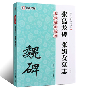 正版墨点字帖 魏碑 张黑女墓志 张猛龙碑 余中元教你学书法 名师精讲教程 初学者毛笔楷书入门教程书魏碑毛笔书法练字帖 魏碑字帖