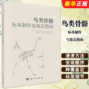 正版鸟类骨骼标本制作与鉴定指南 李 波斯特 科学出版社 鸟类骨骼标本的制作流程书籍 鸟类骨骼种属鉴定书籍 自然科学教材教程书籍