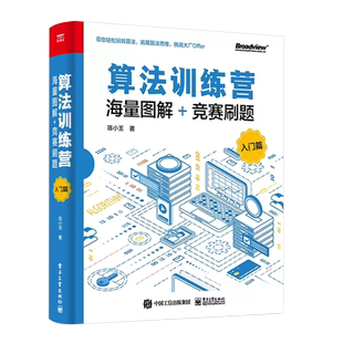 正版算法训练营 海量图解竞赛刷题 入门篇 陈小玉 数据结构与算法入门教程 电子工业 300道竞赛试题解析算法设计与实现教材书