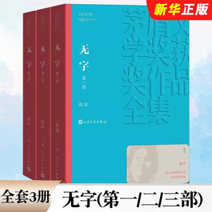 正版全套3册 无字 茅盾文学获作品全集 张洁著 人民文学 现当代文学小说名家名作文学散文随笔 青少年版初高中寒暑假推荐阅读书目
