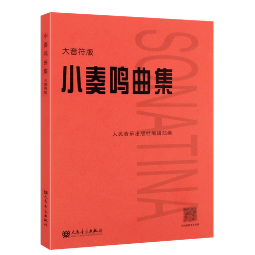 正版小奏鸣曲集 大音符版 人民音乐出版社 儿童初学入门基础练习曲教材教程曲谱曲集书 大字版大音符小奏鸣曲集书籍