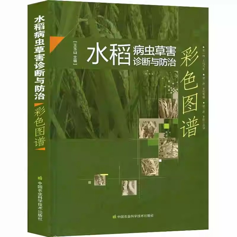 正版水稻病虫草害诊断与防治彩色图谱 中国农业科学技术出版社 水稻病虫害图谱与防治百科水稻生产技术全书水稻种植教材教程书籍