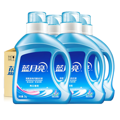 蓝月亮洗衣液3kg亮白香24斤一箱