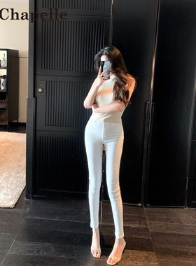 拉夏贝尔修身牛仔裤女