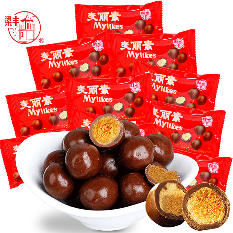 梁丰麦丽素脆心巧克力豆图片