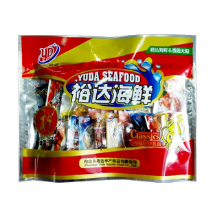裕达海鲜零食小吃特产大礼包500g 一包吃多款海鲜 真空独立包装