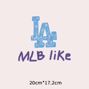 饰贴新款 图案热转印白墨烫画贴小号 印花辅料T恤卫衣装 潮牌LA服装