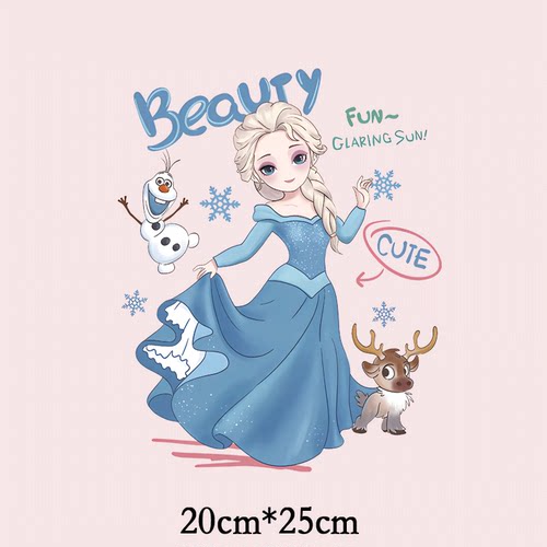 童话冰雪奇缘艾莎新款图案热转印