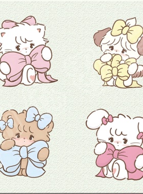 【童装】卡通mikko小猫动物印花辅料热转印白墨烫画烫图图案定制