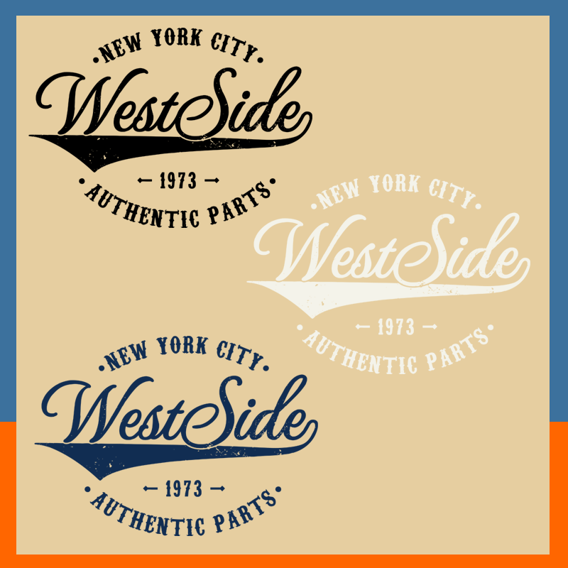 简约字母英文热转印服装印花