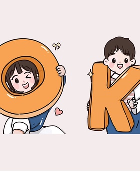 OK男孩女孩印花T恤卫衣亲子情侣图案热转印胶印白墨烫画耐水洗diy