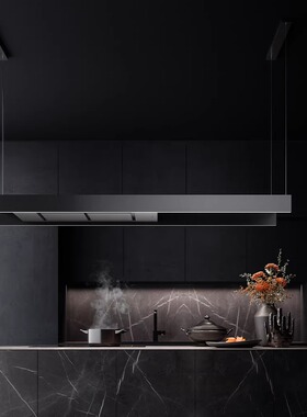 意大利进口falmec方美柯Light青铜色120/180吊装内循环中岛油烟机