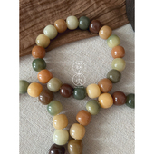 森未央「春日迟」原创设计菩提根手串文玩玉化多宝飘花高抛精品