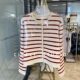 法式 设计感经典 百搭条纹开衫 洋气有腔调 小香风羊毛短款 针织外套