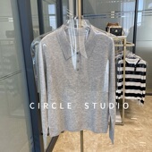 口碑好货 渠道纱100绵羊毛百搭显瘦合身不紧绷polo领针织衫 女