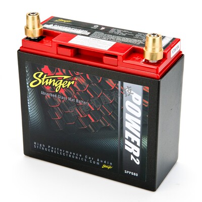 美国史汀格（Stinger）SPP680 红顶蓄电池 汽车改装专用电池 电瓶