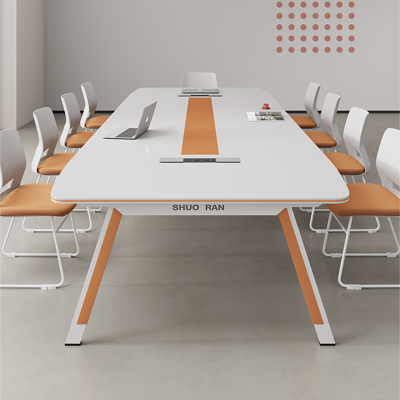 创意会议室桌长桌简约现代培训桌长条桌大小型洽谈桌椅组合工作台