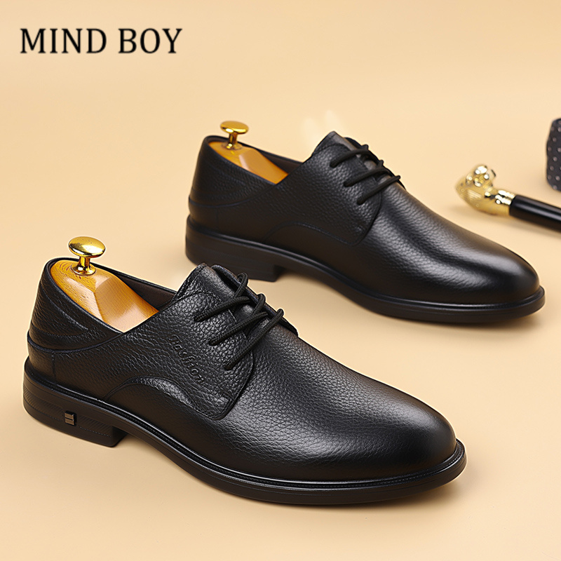 MINDBOY2025新款商务正装皮鞋