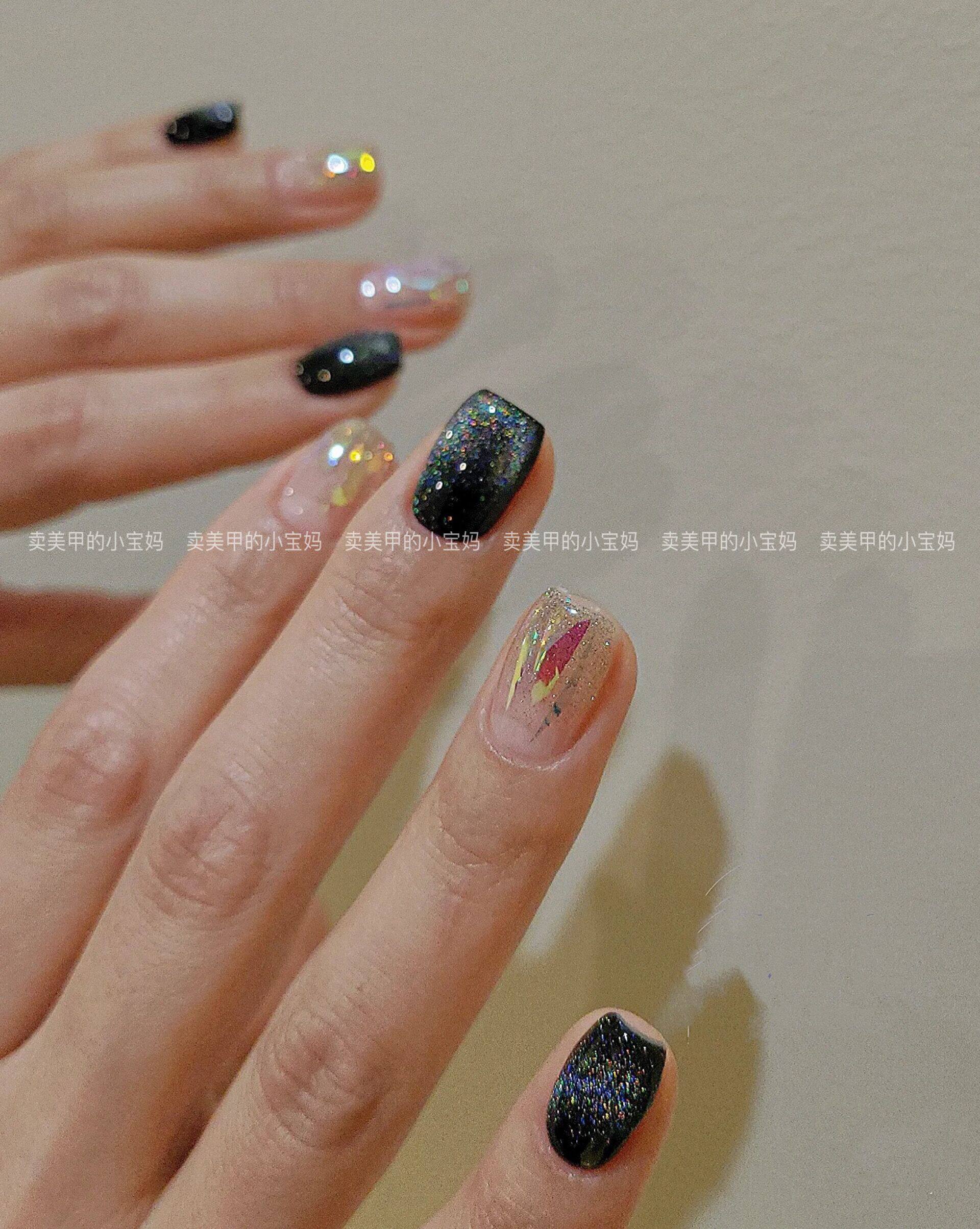 显白穿戴甲成品 手工光疗短款孕妇美甲成品甲片穿戴甲假指甲贴片