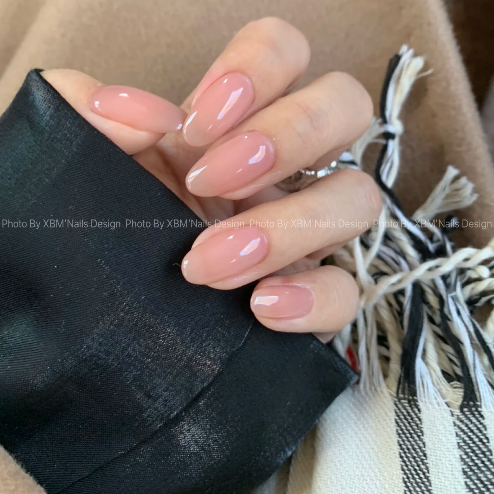 通透裸色光疗穿戴假指甲成品贴片