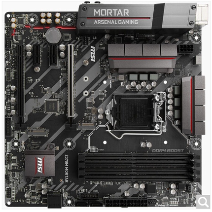 微星Z370M MORTAR迫击炮主板1151支持i39100fi58600i787009900cpu