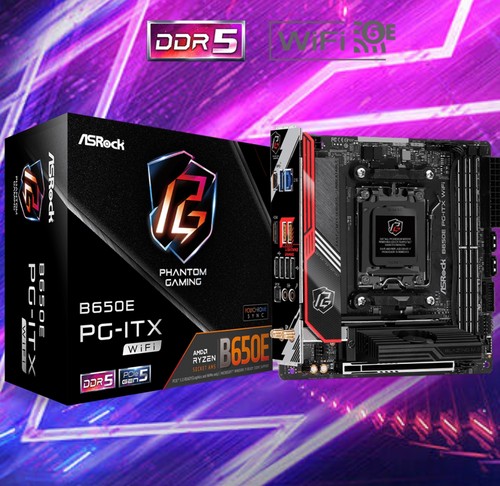 华擎B650E PG-ITX WiFi台式机主板AM5支持7800x3d 9700x 9950xcpu