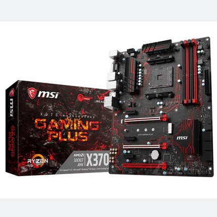 微星X370 GAMING PLUS台式机主板AM4支持AMD R7 5600g 3700 5950x