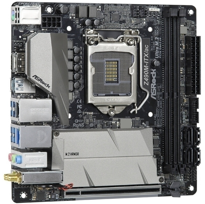 拍前询价:二手华擎Z490M-ITX/ac1200主板支持i510600i710700i910