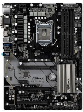 华擎科技Z370 PRO4主板1151支持i39100i58600i787009900kcpu ddr4