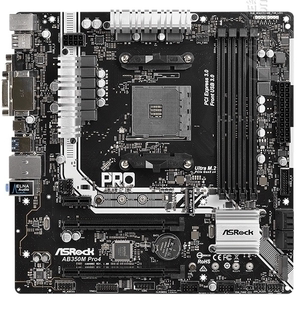 华擎AB350M Pro4台式机主板am4主板锐龙1700 2600 3800 5950xcpu