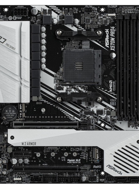 华擎X570M PRO4 AMD4 锐龙3800X5700G5950Xcpu台式机主板d4内存