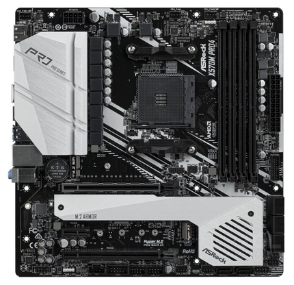 华擎X570M PRO4 AMD4 锐龙3800X5700G5950Xcpu台式机主板d4内存