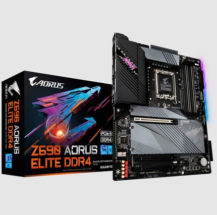 技嘉z690 aorus elite ddr4内存小雕主板1700支持12/13/14代cpu