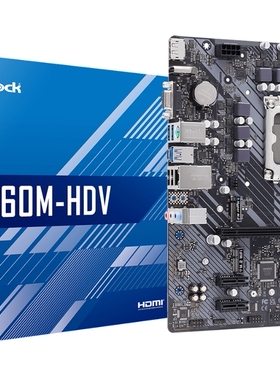 华擎B660M-HDV1700主板支持i712700 i912900KF12/13/14代cpu