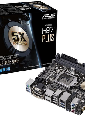 华硕H97I-PLUS主板mini1150针itx支持i34130i54460i74790kcpu包邮