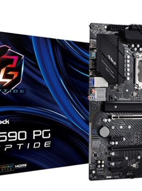 华擎Z690 PG Riptide1700黑潮风暴台式机主板支持13/14代cpu