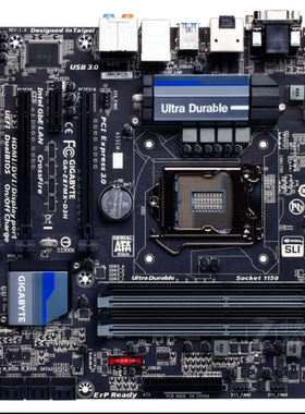 技嘉Z87MX-D3H1150针主板支持i34130i54460i747704790kcpu处理器