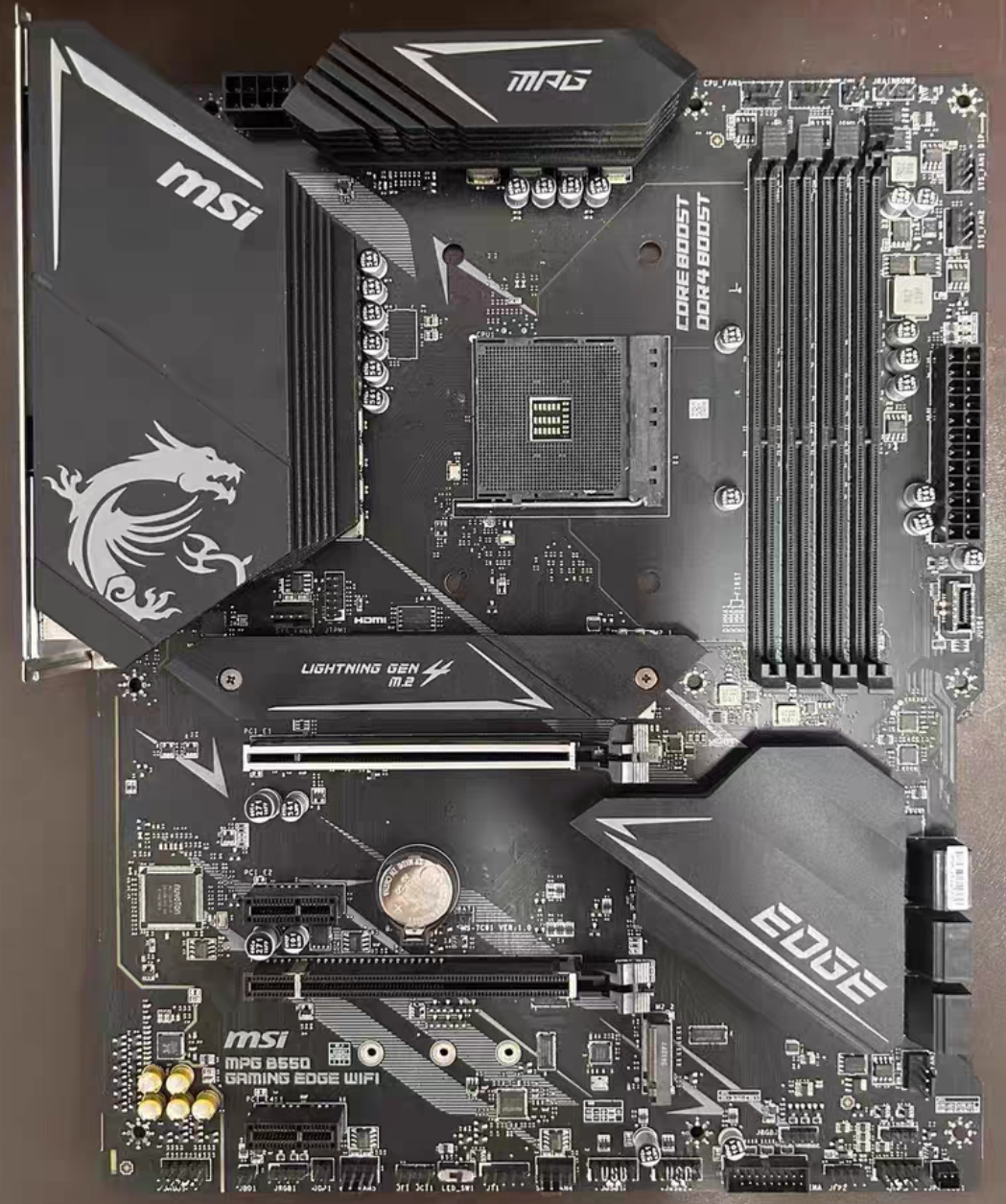 微星b550 gaming edge wifi刀锋主板am4支持3600 5700 5950xcpu