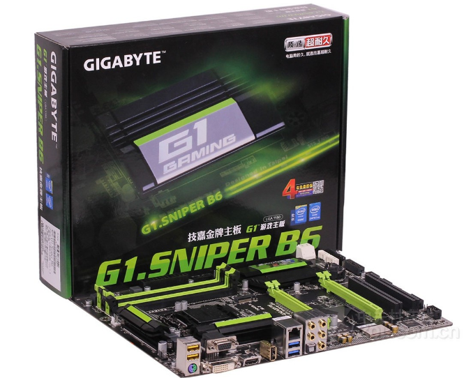 技嘉G1.Sniper B6 B85主板1150针支持i54460i747704790kcpu处理器