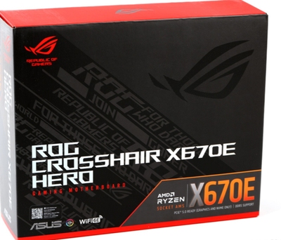 华硕ROG CROSSHAIR X670E HERO主板am5支持7800x 9700x 9950Xcpu