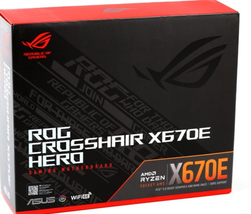 华硕ROG CROSSHAIR X670E HERO主板am5支持7800x 9700x 9950Xcpu