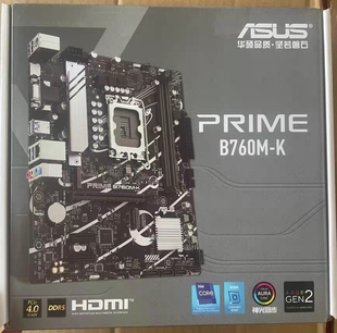 华硕B760M-K D5内存台式机主板1700支持12/13/14代处理器