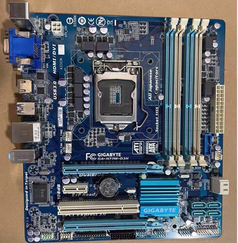技嘉H77M-D3H主板1155针支持2500 2700 3570 3770kcpu处理器