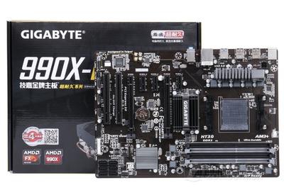 技嘉990X-D3P主板AM3+支持FX4100 6120 8350 9590cpu处理器包邮